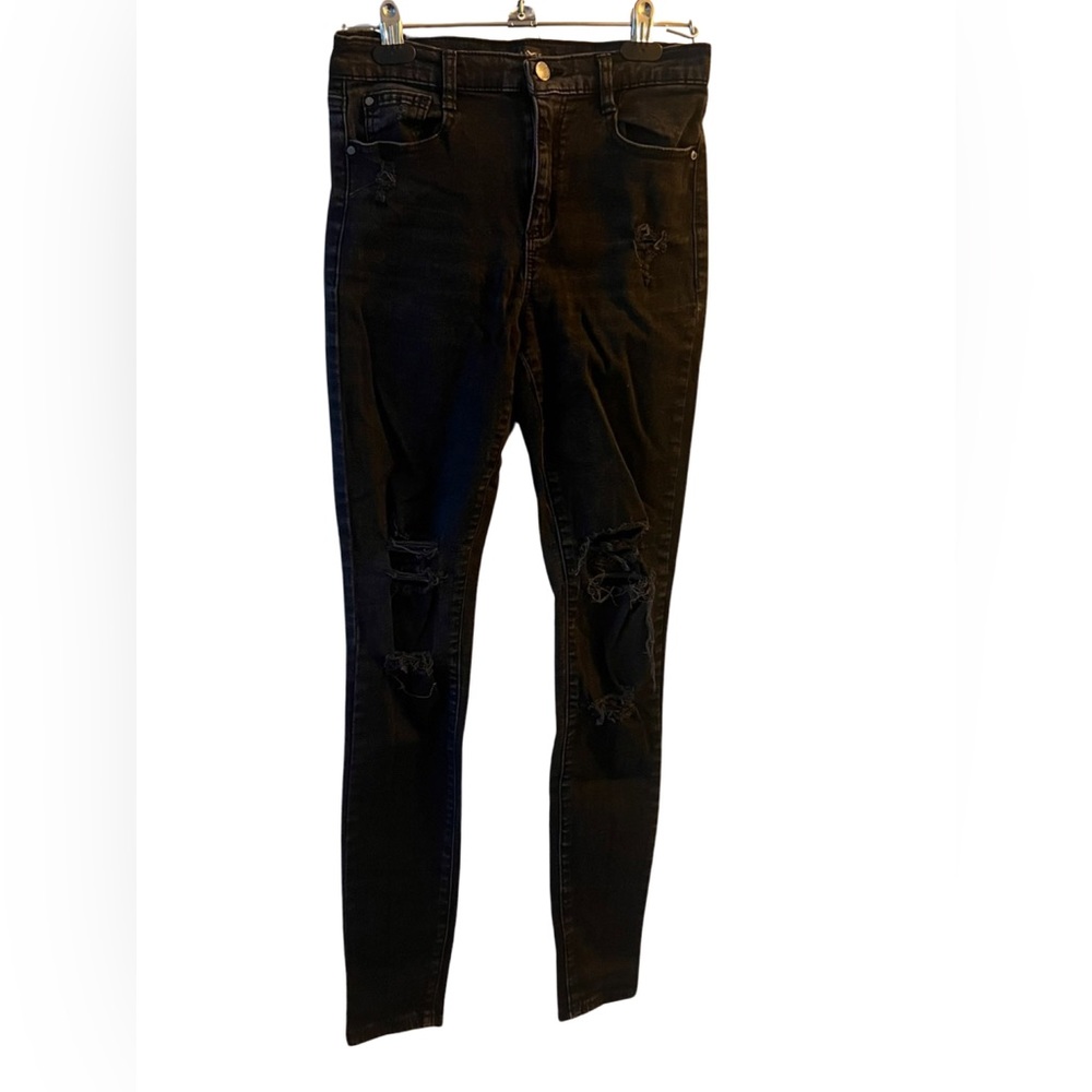 Dynamite distressed black skinny jeans